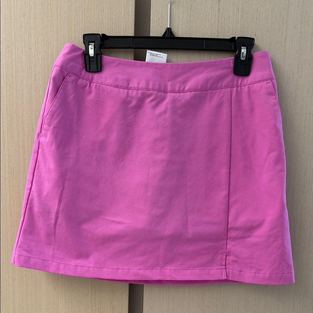 Adidas Women's Mini Golf Skirt in Vibrant Pink